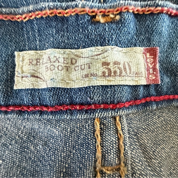 NWT Levi's Relaxed Boot Cut 550 16 Short Misses Indigo Jeans classic rise - Picture 11 of 14